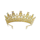 TIARA METALICA REINA DORADA